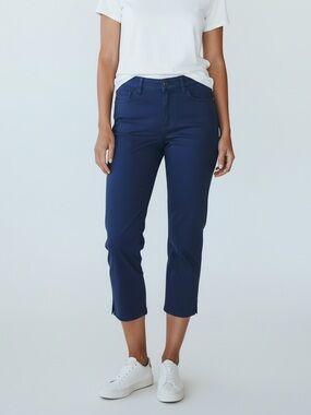 NWT Lauren Ralph Lauren Navy Blue Mid Calf Length Pants